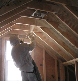Boston MA attic spray foam insulation
